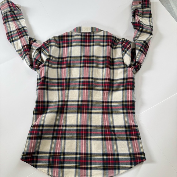 Vintage Chaps Zip Up Flannel Plaid Shirt Jacket Women’s Small - Picture 6 of 9